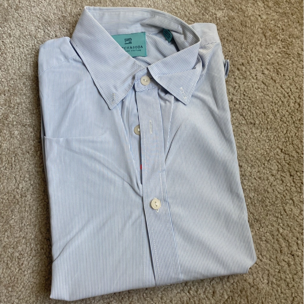 Men’s M Scotch and Soda pinstripe